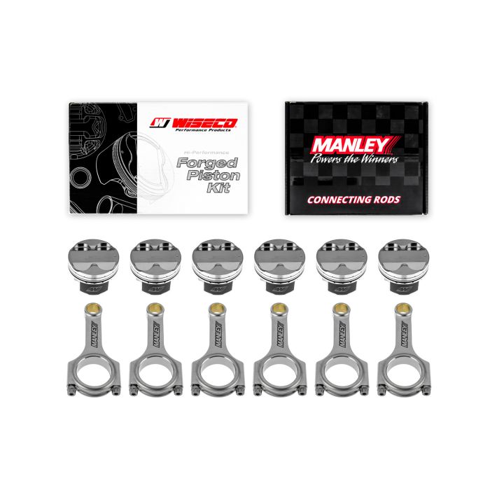 Forged pistons Wiseco + rods Manley for Toyota Supra 2JZGTE 3.0l 24V 93-98 86.25mm CR 8.34:1