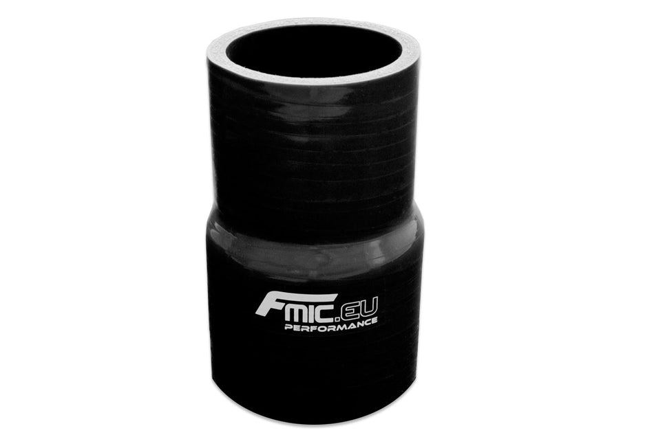 Silicone straight reducer 54/76mm Black