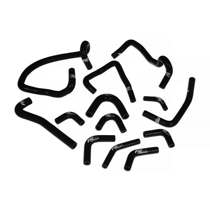 Silicone Radiator Coolant Hose Kit FMIC.EU for Nissan Skyline GTR R33 R34 RB26DET RB26 - Black