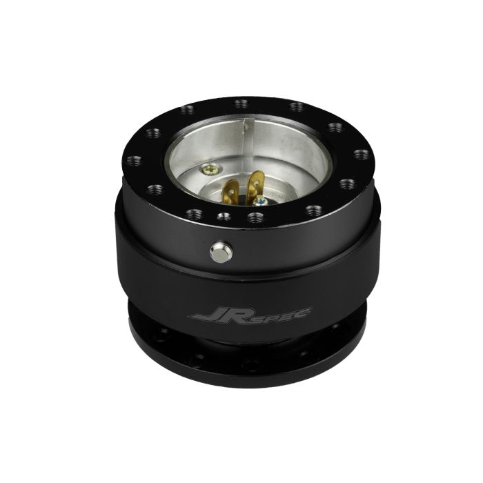 JRspec steering wheel quick release hub Black