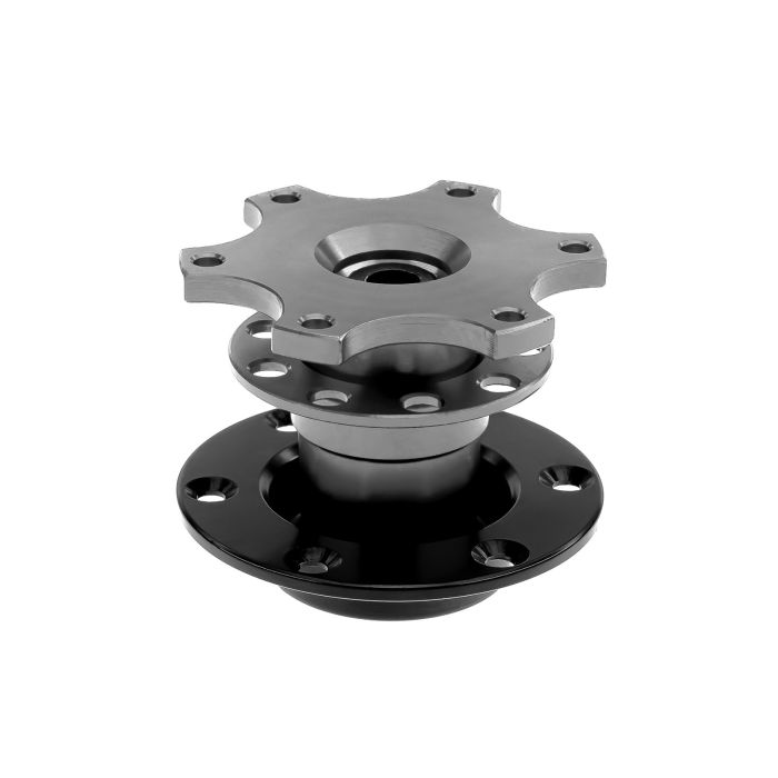 JRspec steering wheel quick release hub Silver