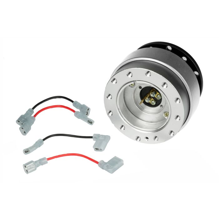 JRspec steering wheel quick release hub Silver