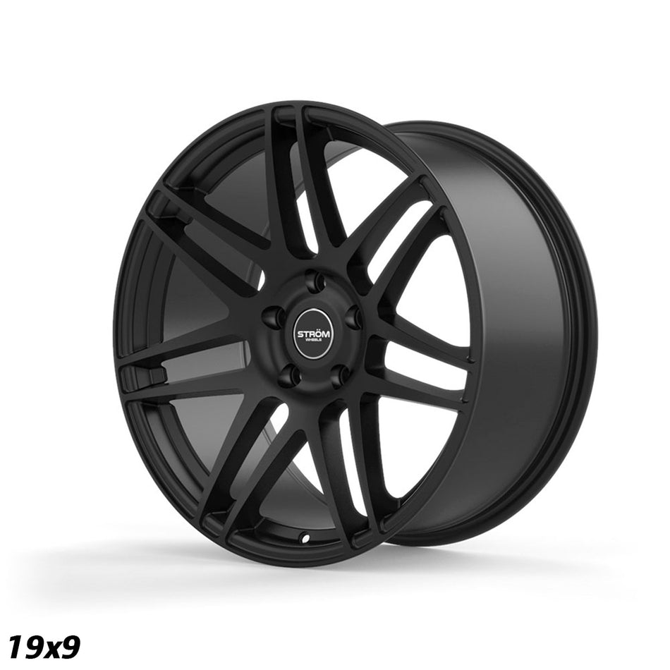 STR3 Alloy Wheel – 19x9 ET31 5x120 CB72.6 Full Satin Black