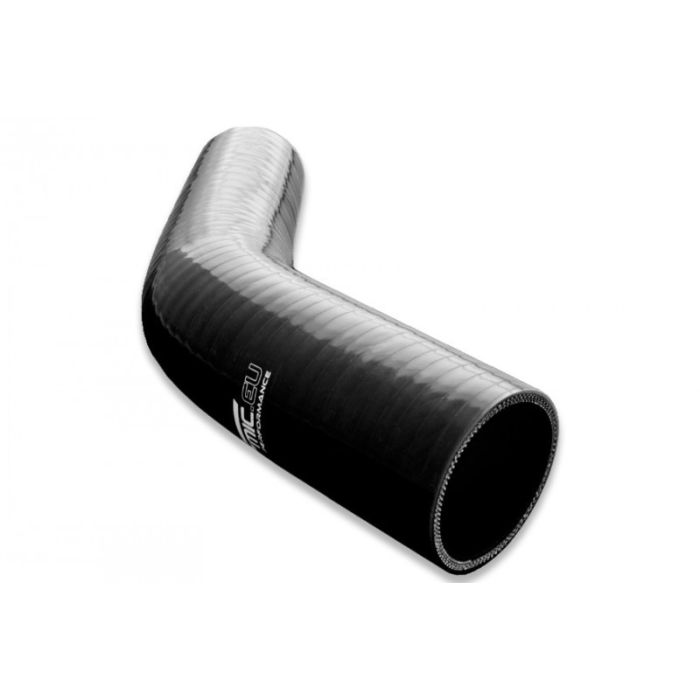 Silicone reducer elbow 45' 45/76mm Black