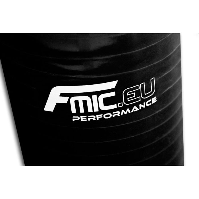 Silicone reducer elbow 90' 48/63mm Black