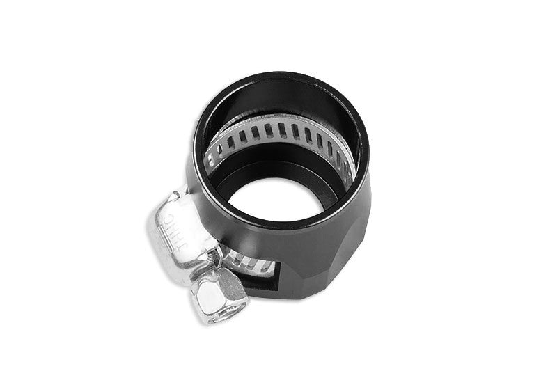 AN -10 AN10 20mm rubber hose end finisher twisted jubilee clip Black