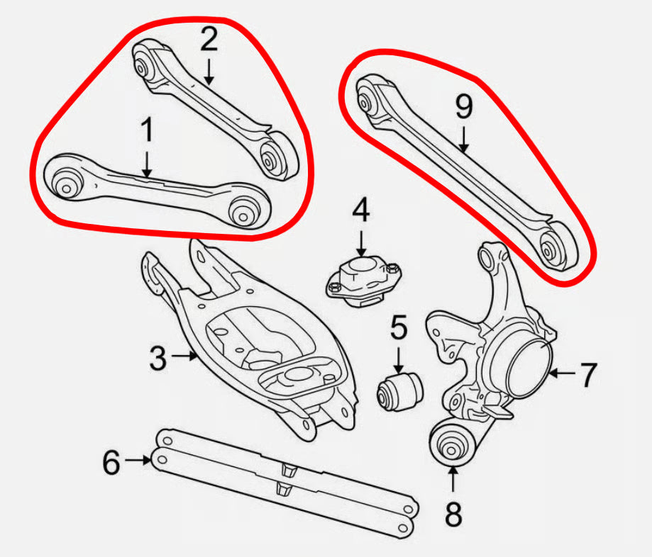 E8X / E9X Rear Control Arm Kit