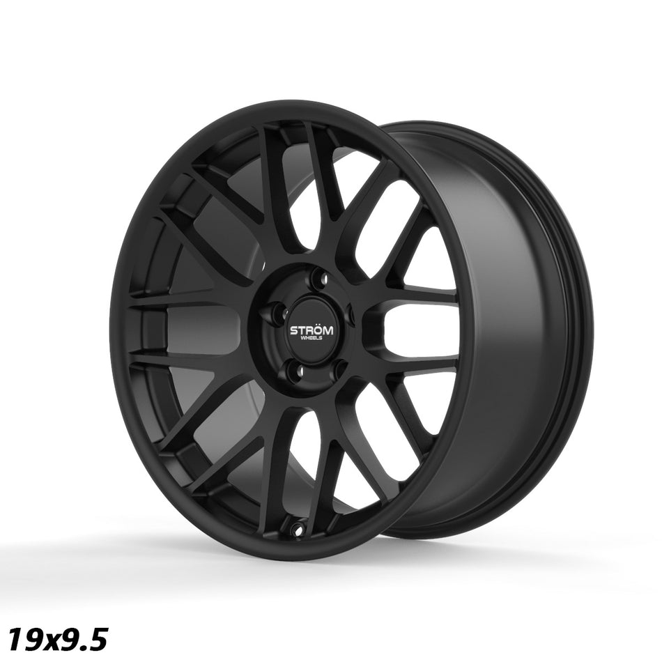 STR2 Alloy Wheel – 19x9.5 ET40 5x120 CB72.6 Full Satin Black