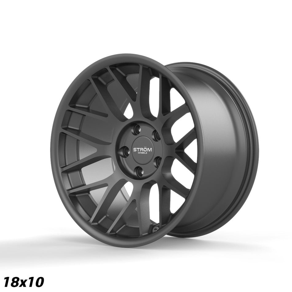STR2 Alloy Wheel – 18x10 ET20 5x120 CB72.6 Satin Gun Metal