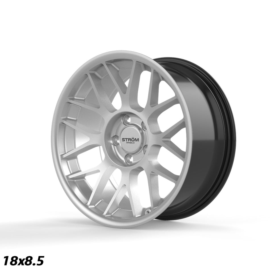 STR2 Alloy Wheel – 18x8.5 ET20 5x120 CB72.6 Quartz Silver