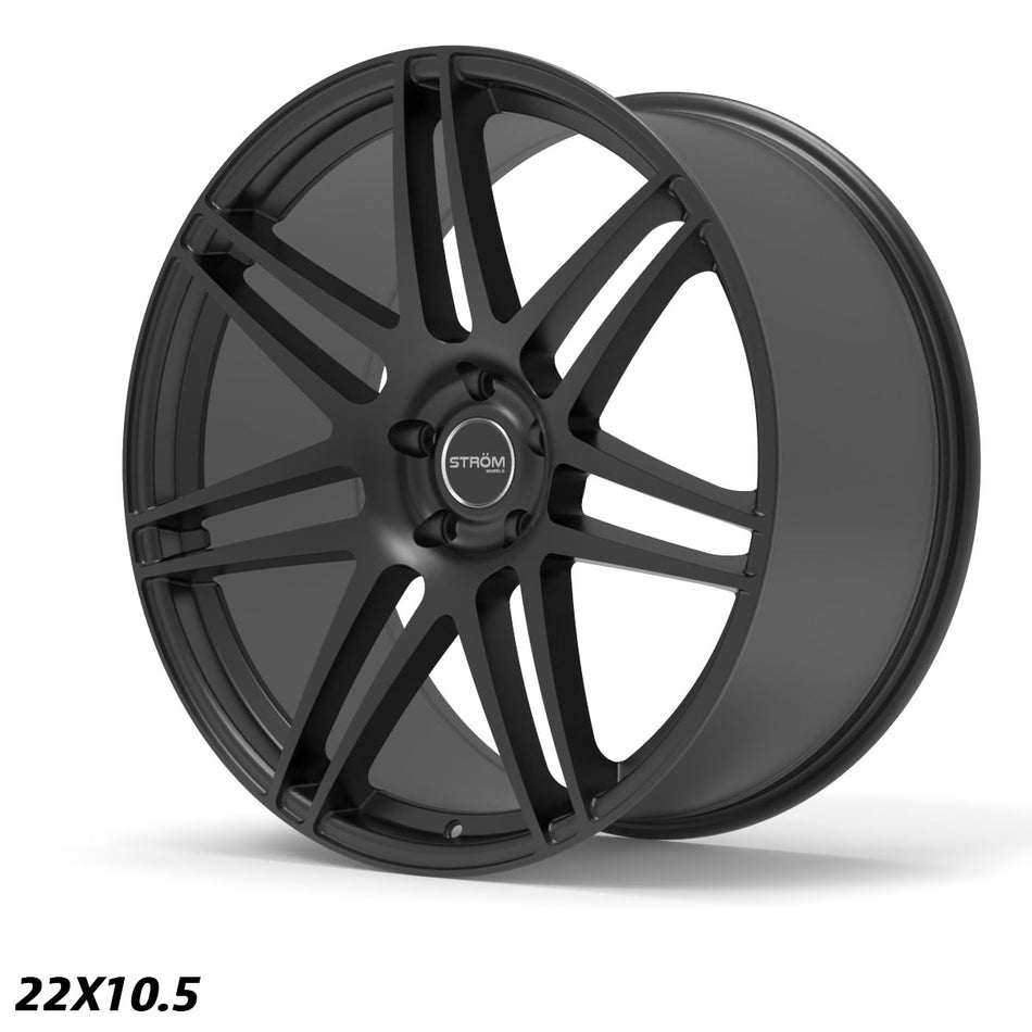 STR3 Alloy Wheel – 22x10.5 ET40 5x120 CB74.1 Full Satin Black