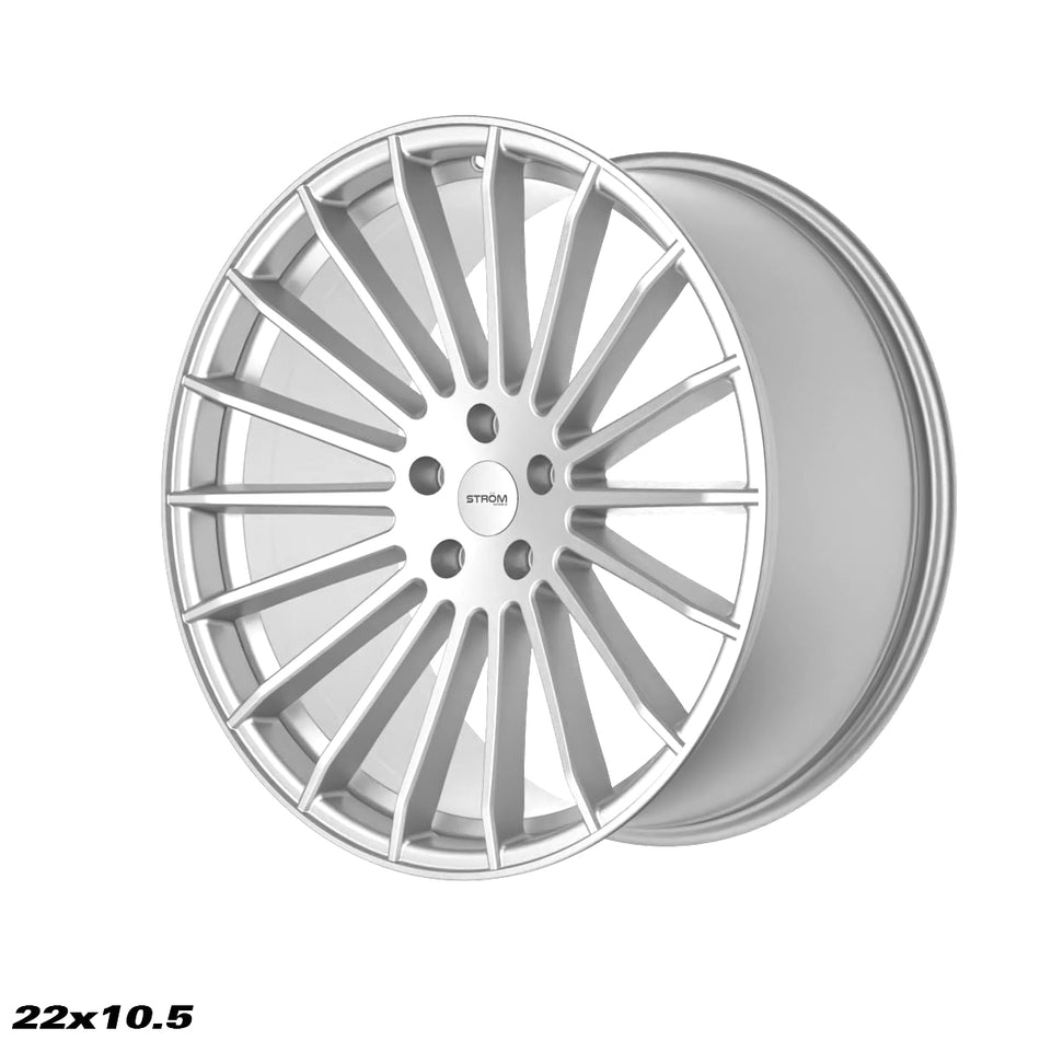 STR4 Alloy Wheel – 23x10.5 ET41 5x120 CB74.1 Platinum Silver