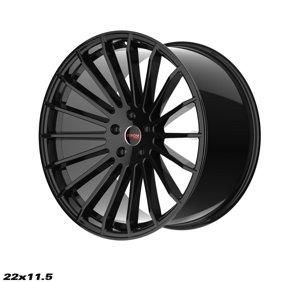 STR4 Alloy Wheel – 22x11.5 ET30 5x112 CB73.1 Gloss Black