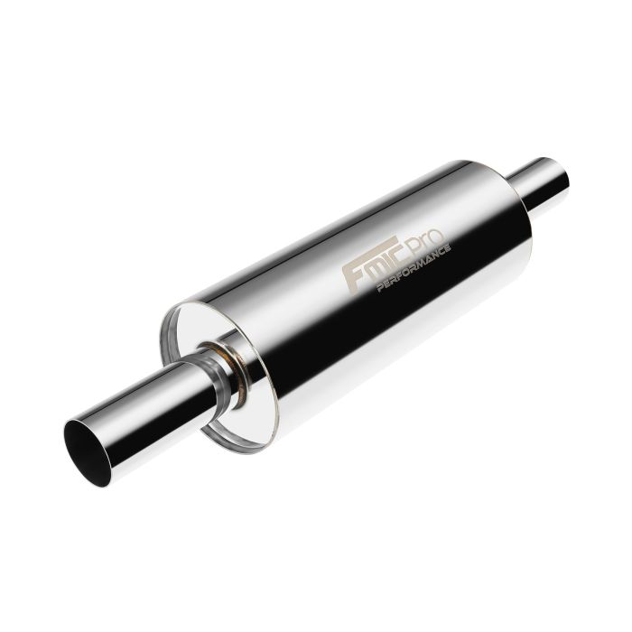 Round through muffler FMIC.Pro 425mm 76/76mm diameter 127mm