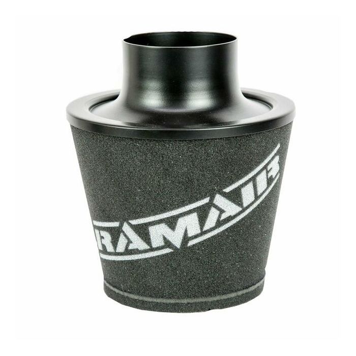Universal Neck Black Large Aluminium Base Cone Filter Ramair JS-109-BK 102mm