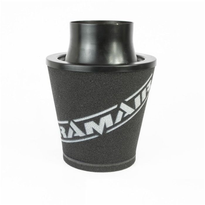 Universal Neck Black Large Aluminium Base Cone Filter Ramair JS-175-100-BK 102mm