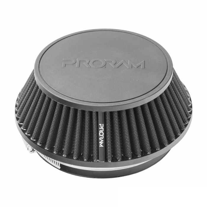 PRORAM PR-CC-193-150-VS-76 76mm ID Neck Small Cone Air Filter with velocity stack