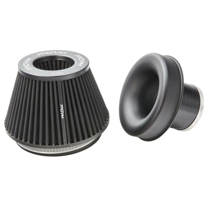 PRORAM PR-CC-194-150-VS-76 76mm ID Neck Medium Cone Air Filter with velocity stack