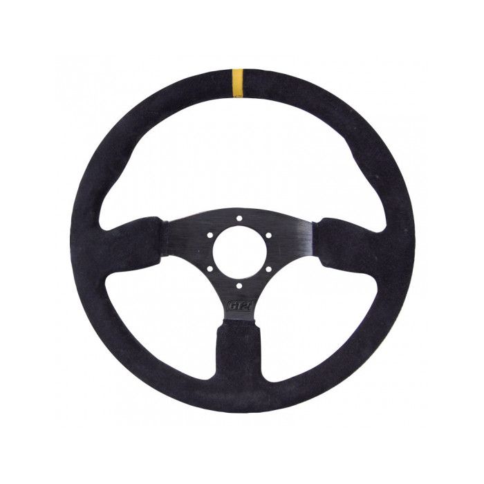 GT2I Race Suede Steering Wheel Dished 0 (Flat)